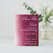 Foto Save the Date 40 Jahre Ruby Wedding Jubiläum Postkarte (Stehend Vorderseite)