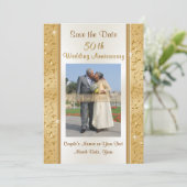 Foto Save the Date 50. Hochzeitskarten Einladung (Stehend Vorderseite)