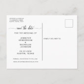 Foto Save the Date Ankündigungspostkarte (Rückseite)