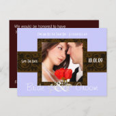 Foto Save the Date Ankündigungspostkarte (Vorne/Hinten)