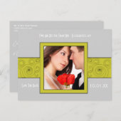 Foto Save the Date Ankündigungspostkarte (Vorne/Hinten)