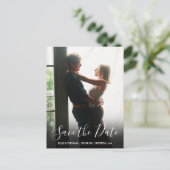 Foto Save the Date Ankündigungspostkarte (Stehend Vorderseite)