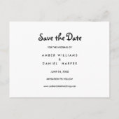 Foto Save the Date Ankündigungspostkarte (Rückseite)