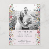 Foto Save the Date Ankündigungspostkarte (Vorderseite)