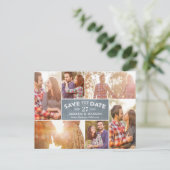 Foto Save the Date anzeigen Postkarte (Stehend Vorderseite)