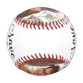 Foto Save the Date bearbeitbar Baseball (Rückseite)