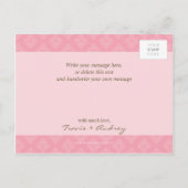 FOTO SAVE THE DATE :: Bilderrahmen-Eleganz 6 Ankündigungspostkarte (Rückseite)