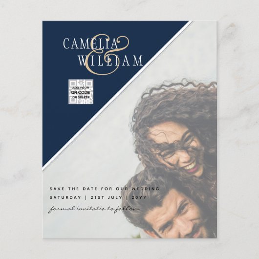 Foto Save the Date BLAUE QR UAWG Flyer (Vorne)