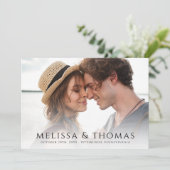 Foto Save the Date Einfach Minimalistischer QR-Cod (Stehend Vorderseite)