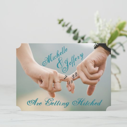 Foto Save the Date Einladung (Stehend Vorderseite)