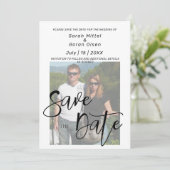 Foto Save the Date Einladung (Stehend Vorderseite)