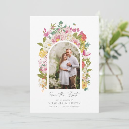 Foto Save the Date Einladung (Stehend Vorderseite)