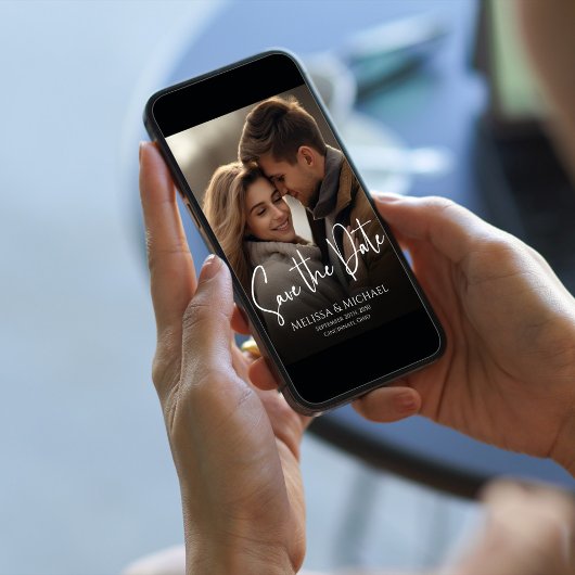 Foto Save the Date Elegant Classy Calligraphy