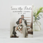 Foto Save the Date hochladen Ankündigung (Stehend Vorderseite)