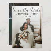 Foto Save the Date hochladen Ankündigung (Vorne/Hinten)
