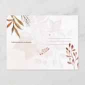 FOTO Save the Date, Hochzeit im Herbst QR-CODE für Postkarte (Rückseite)