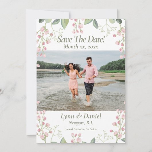 Foto Save the Date Hochzeitsankündigung (Vorderseite)