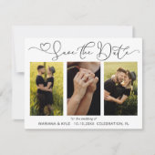 Foto Save the Date Hochzeitsankündigung (Vorderseite)