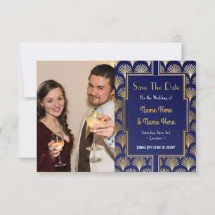 Foto Save The Date Hochzeitsfeier 1920er Art Deco