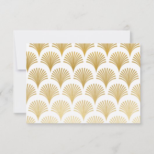 Foto Save the Date Hochzeitsfeier Art Déco der 20e (Rückseite)