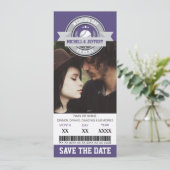 Foto Save the Date Hochzeitsportkarte (Stehend Vorderseite)