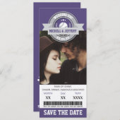 Foto Save the Date Hochzeitsportkarte (Vorne/Hinten)