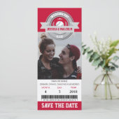 Foto Save the Date Hochzeitsportkarte Einladung (Stehend Vorderseite)