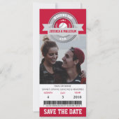 Foto Save the Date Hochzeitsportkarte Einladung (Vorderseite)