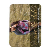 Foto Save the Date | Imitate Gold Magnet (Vertikal)