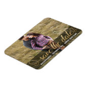 Foto Save the Date | Imitate Gold Magnet (Linke Seite)