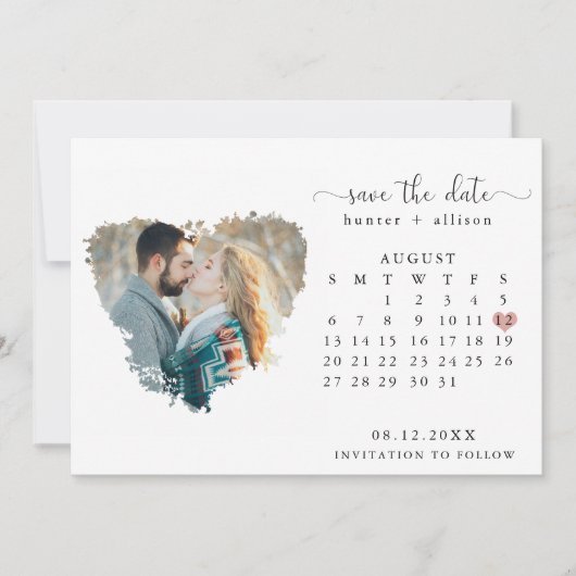 Foto Save the Date Kalender (Vorderseite)
