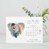 Foto Save the Date Kalender (Stehend Vorderseite)