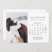 Foto Save the Date Kalender (Vorne/Hinten)