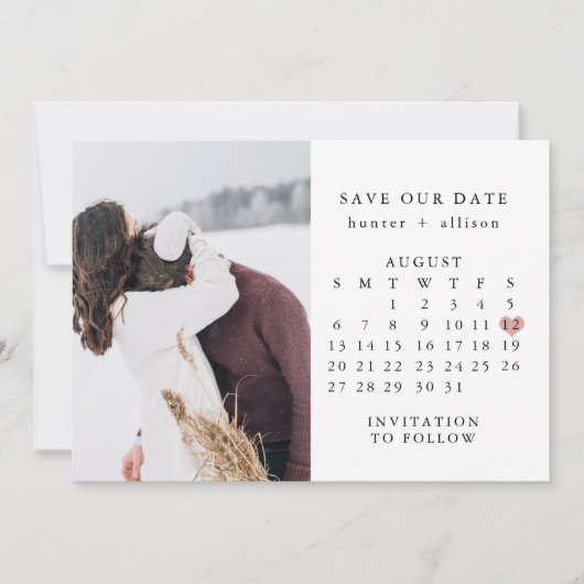 Foto Save the Date Kalender (Vorderseite)