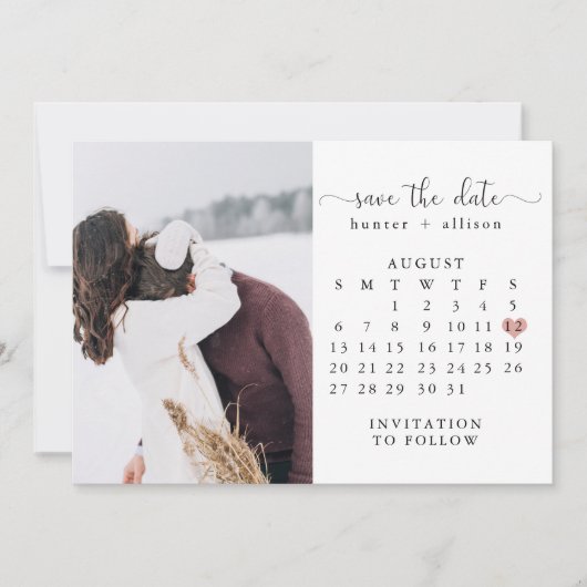 Foto Save the Date Kalender (Vorderseite)