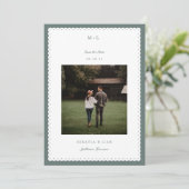 Foto-Save the Date-Karte mit Skaleneffekten Save The Date (Stehend Vorderseite)