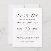 Foto Save the Date Karte mit zwei Bildern (Rückseite)