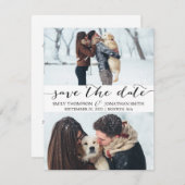 Foto Save the Date Karte mit zwei Bildern (Vorne/Hinten)