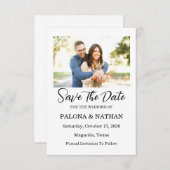 Foto Save the Date-Karte Save The Date (Vorne/Hinten)