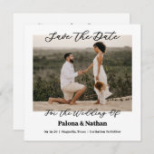 Foto Save the Date-Karte Save The Date (Vorne/Hinten)