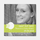 Foto Save the Date Kühlschrankmagnete Babyduschen Magnet (Vorne)