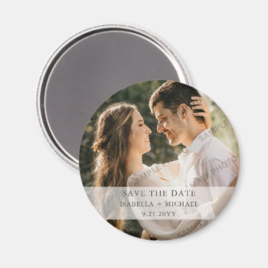 Foto Save the Date Magnet (Vorderseite/Rückseite)