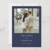 Foto Save the Date Minimalistisch Einladung (Vorderseite)