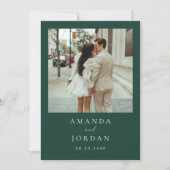 Foto Save the Date Minimalistisch Einladung (Vorderseite)