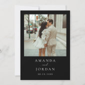 Foto Save the Date Minimalistisch Einladung (Vorderseite)