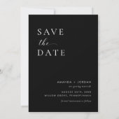 Foto Save the Date Minimalistisch Einladung (Rückseite)