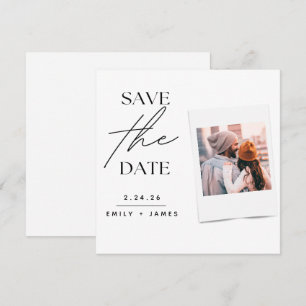 Foto Save the Date Minimalistische Verlobung Hochz
