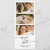 Foto Save the Date mit Kalender Programm (Vorderseite)