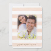 Foto Save the Date Moderne Aquarellblume Einladung (Rückseite)