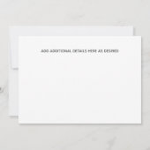 FOTO SAVE THE DATE Moderne Hochzeit Einladung (Rückseite)